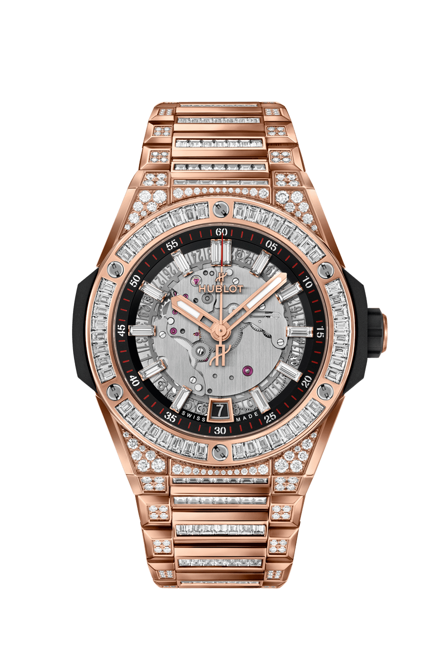 Hublot Big Bang, Integrated Time Only King Gold Rainbow, 456.OX.0180.OX.9804
